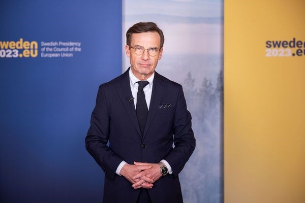 Le premier Ministre suédois Ulf Kristersson
