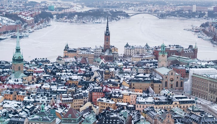 Stockholm sous la neige.