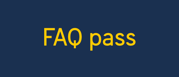 FAQ pass