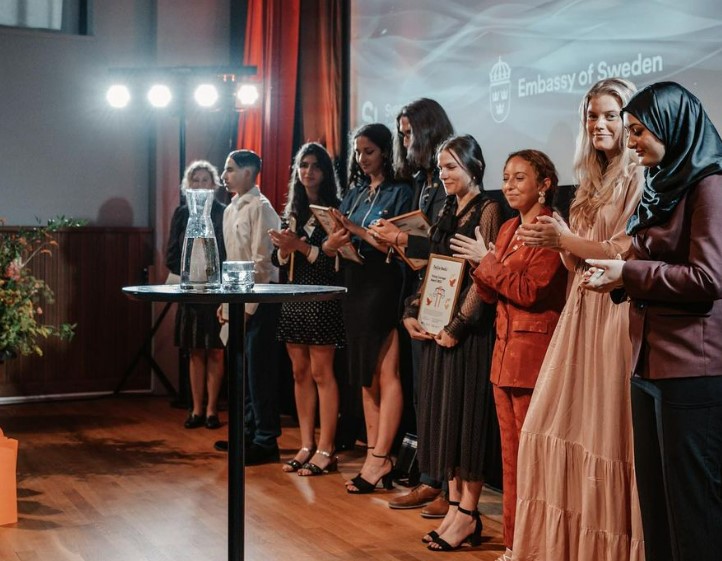 Les lauréats YCA 2021-2022 à la remise de prix à Stockholm en août 2022.