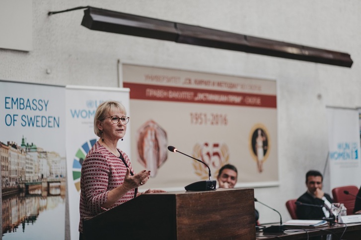 Utrikesminister Margot Wallströms