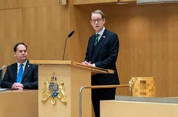 Le ministre des Affaires étrangérs suédois Tobias Billström
