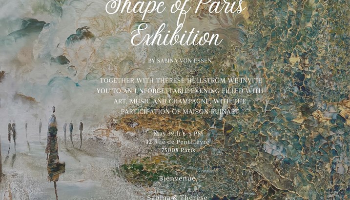 Invitation exposition shape of paris