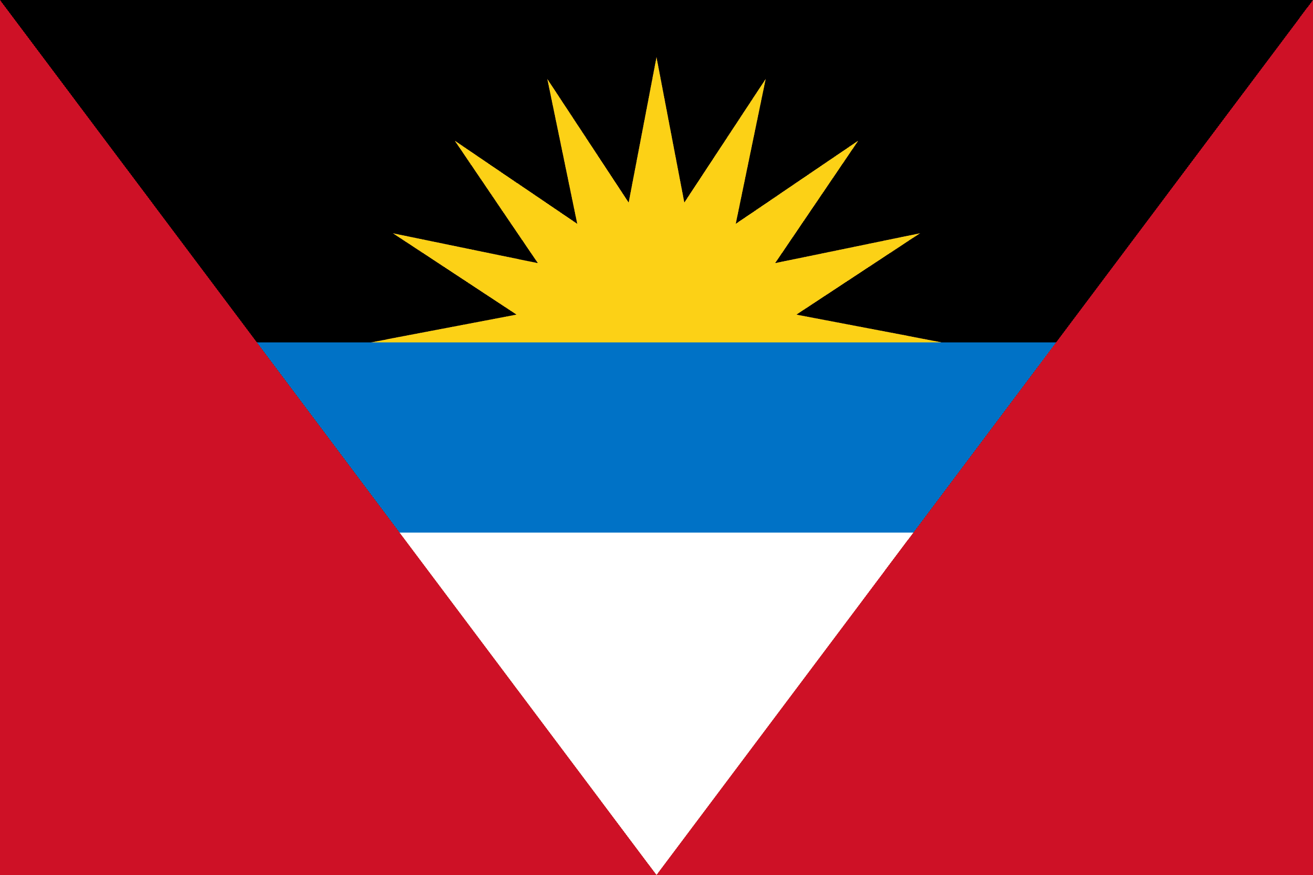 Antigua och Barbudas flagga