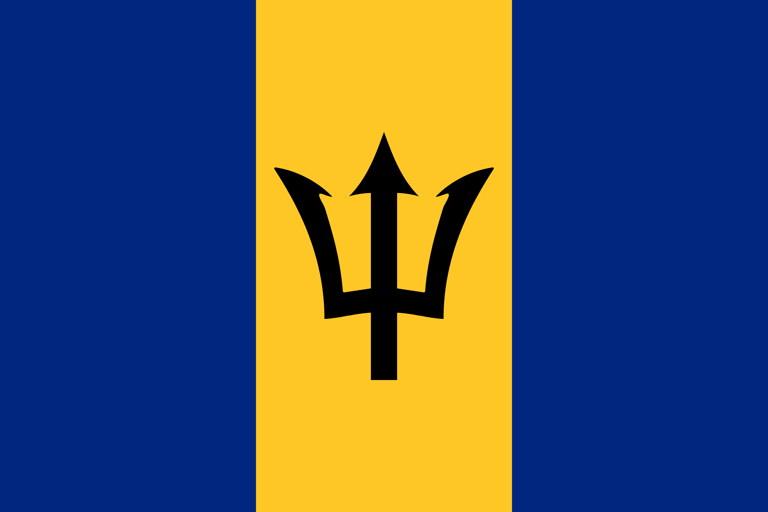 Barbados flagga
