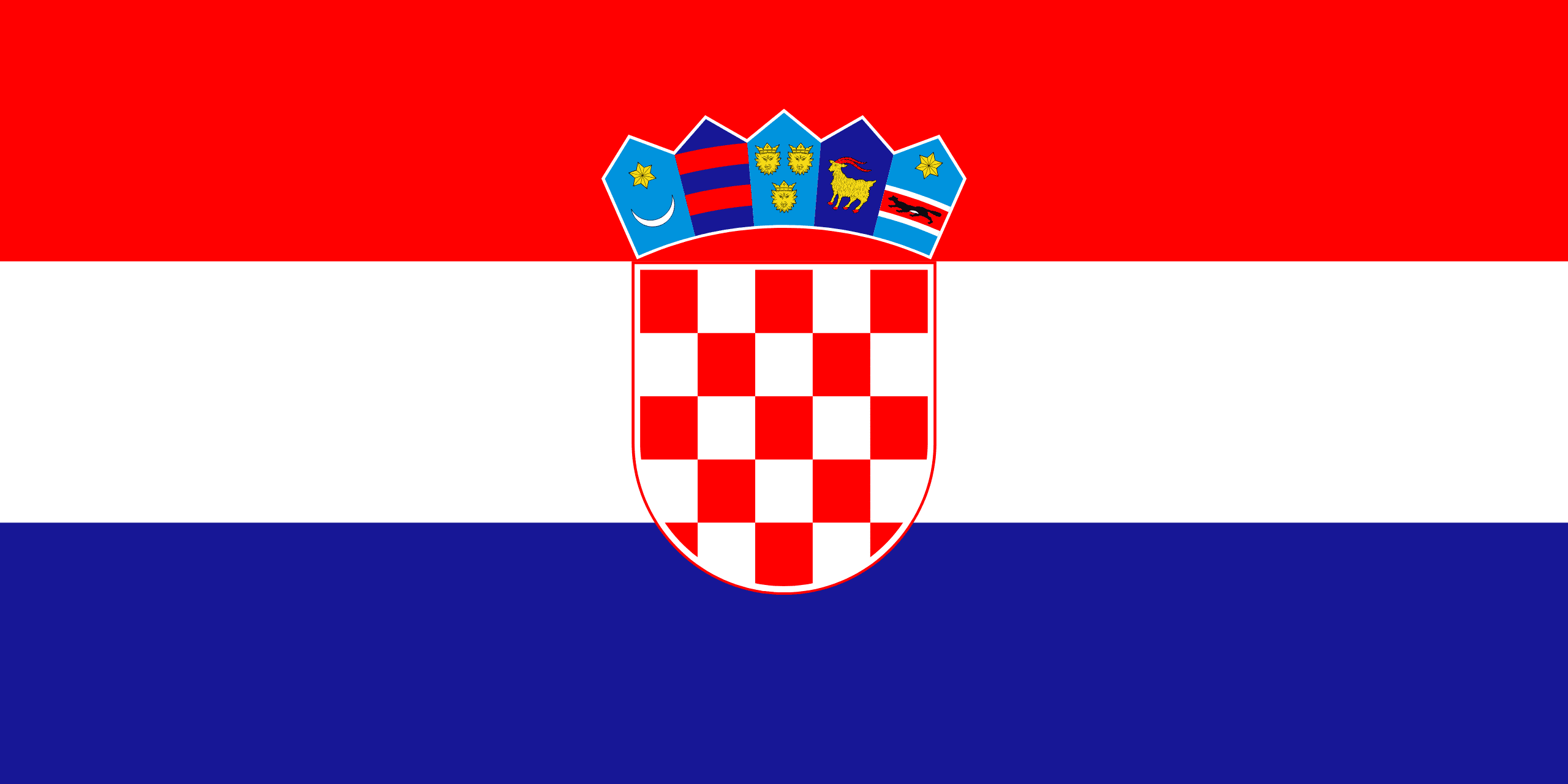 Kroatiens flagga