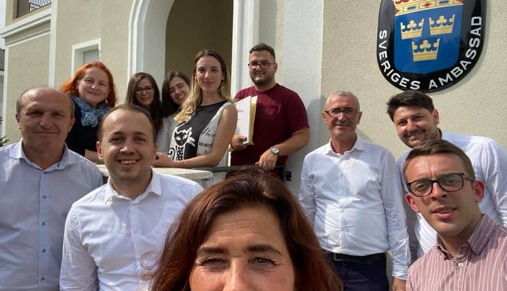 A photo of Alumni event at Swedish residence in Tirana