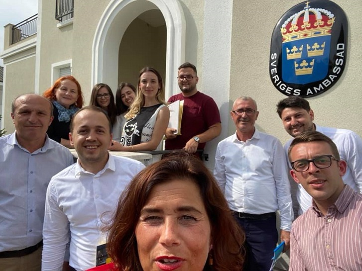 A photo of Alumni event at Swedish residence in Tirana