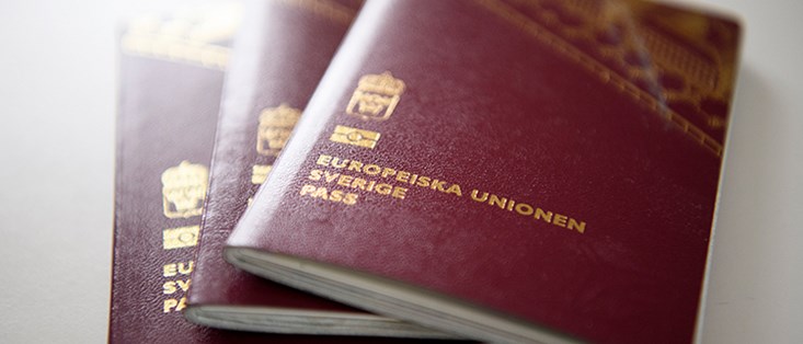 Bild på svenska pass