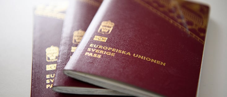 Bild på svenska pass