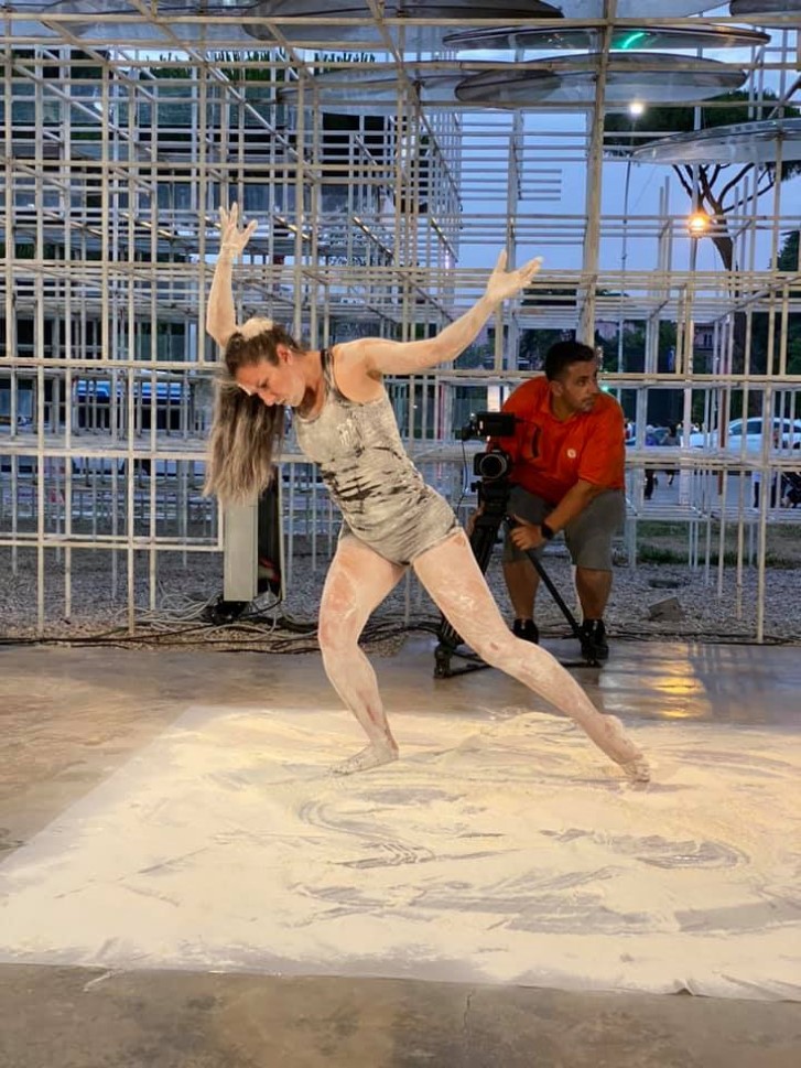 Photo of Rebecca Björling performing at the  Cloud