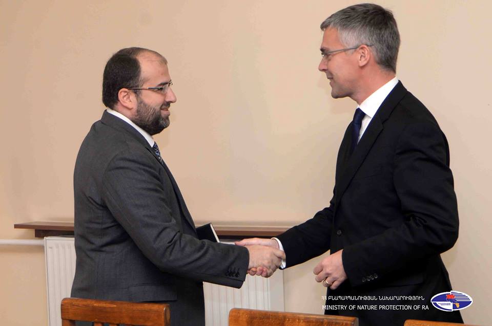 Ambassador Ulrik Tideström met the Acting Minister of Nature Protection Mr. Erik Grigoryan