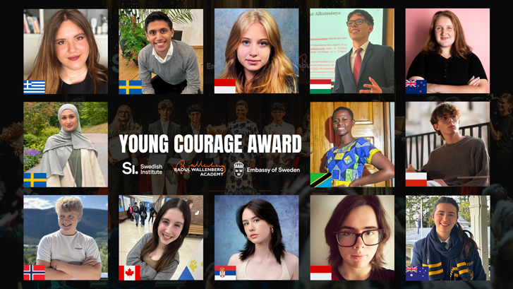 Photo of the 2025 Young Courage Award winners