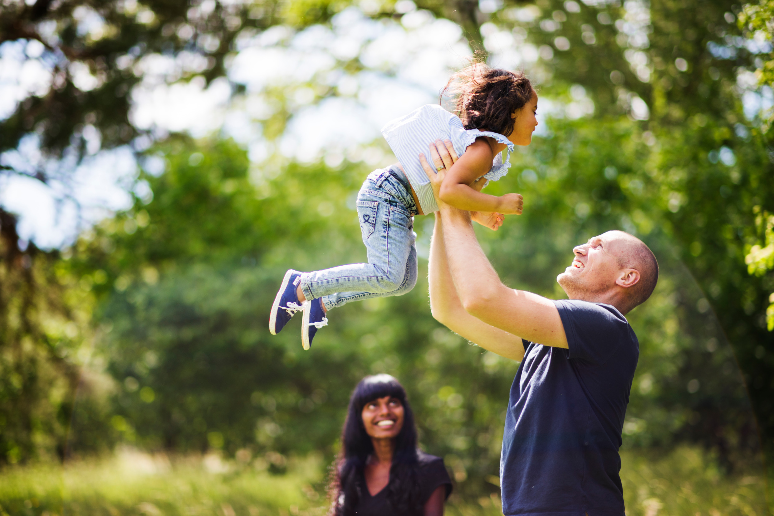Barn med föräldrar