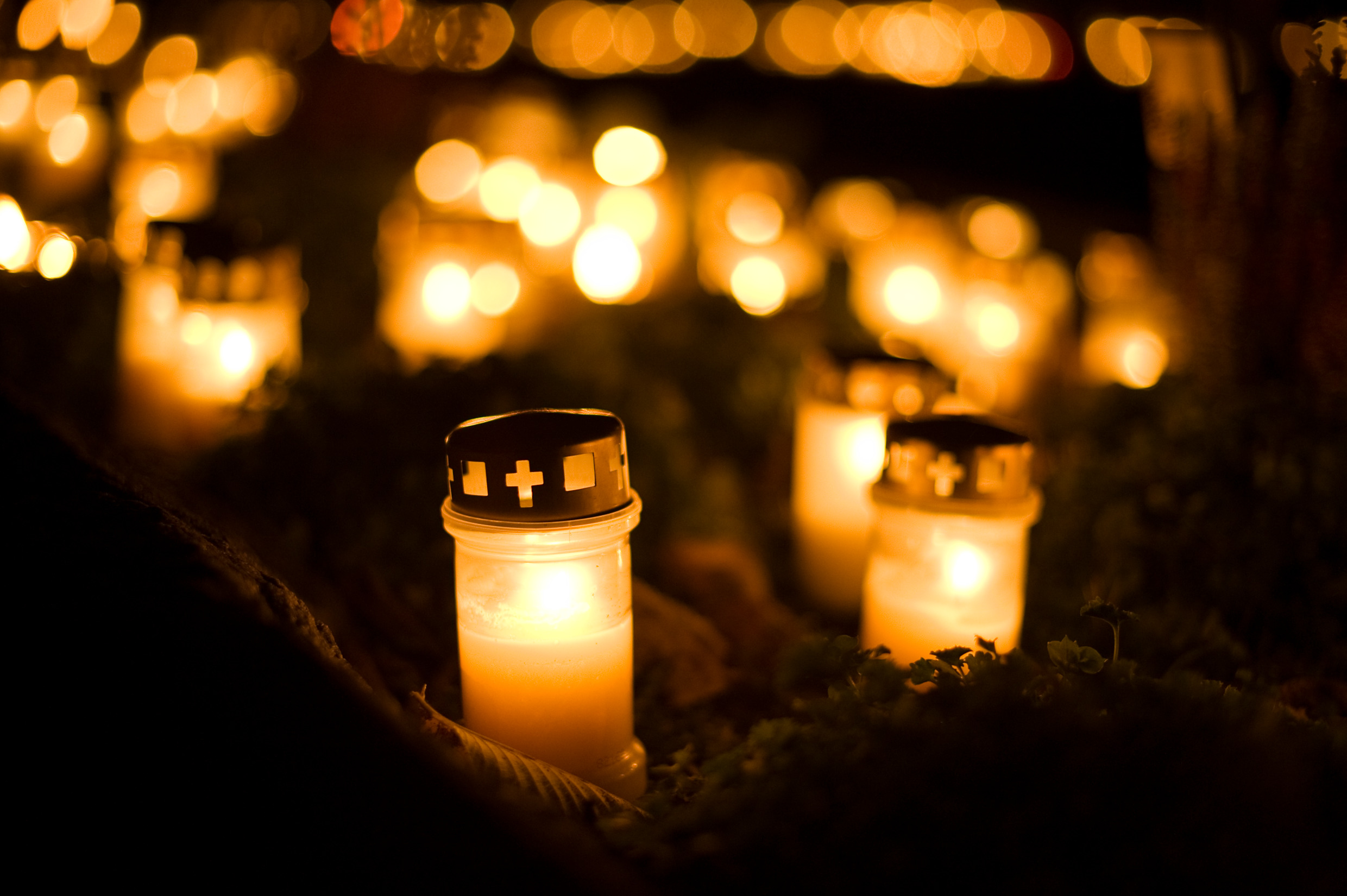 All Saint candles pic