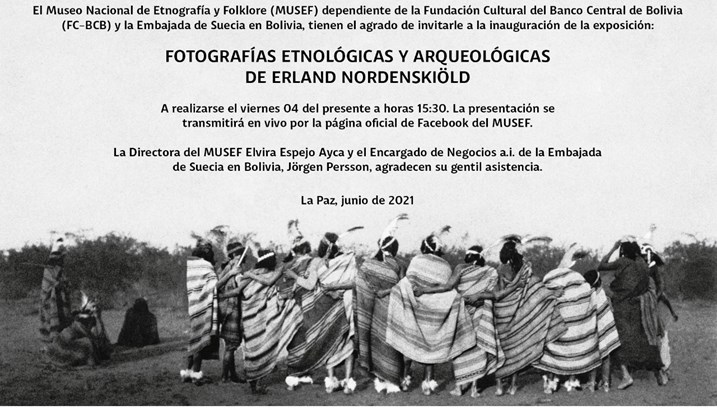 Invitacion Exposición Erland Nordenskiöld