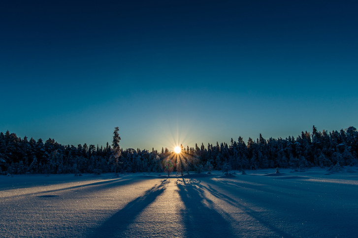 Winter sunset