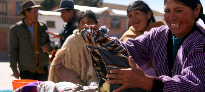 Productoras de papas en Bolivia