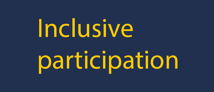 Inclusive participation