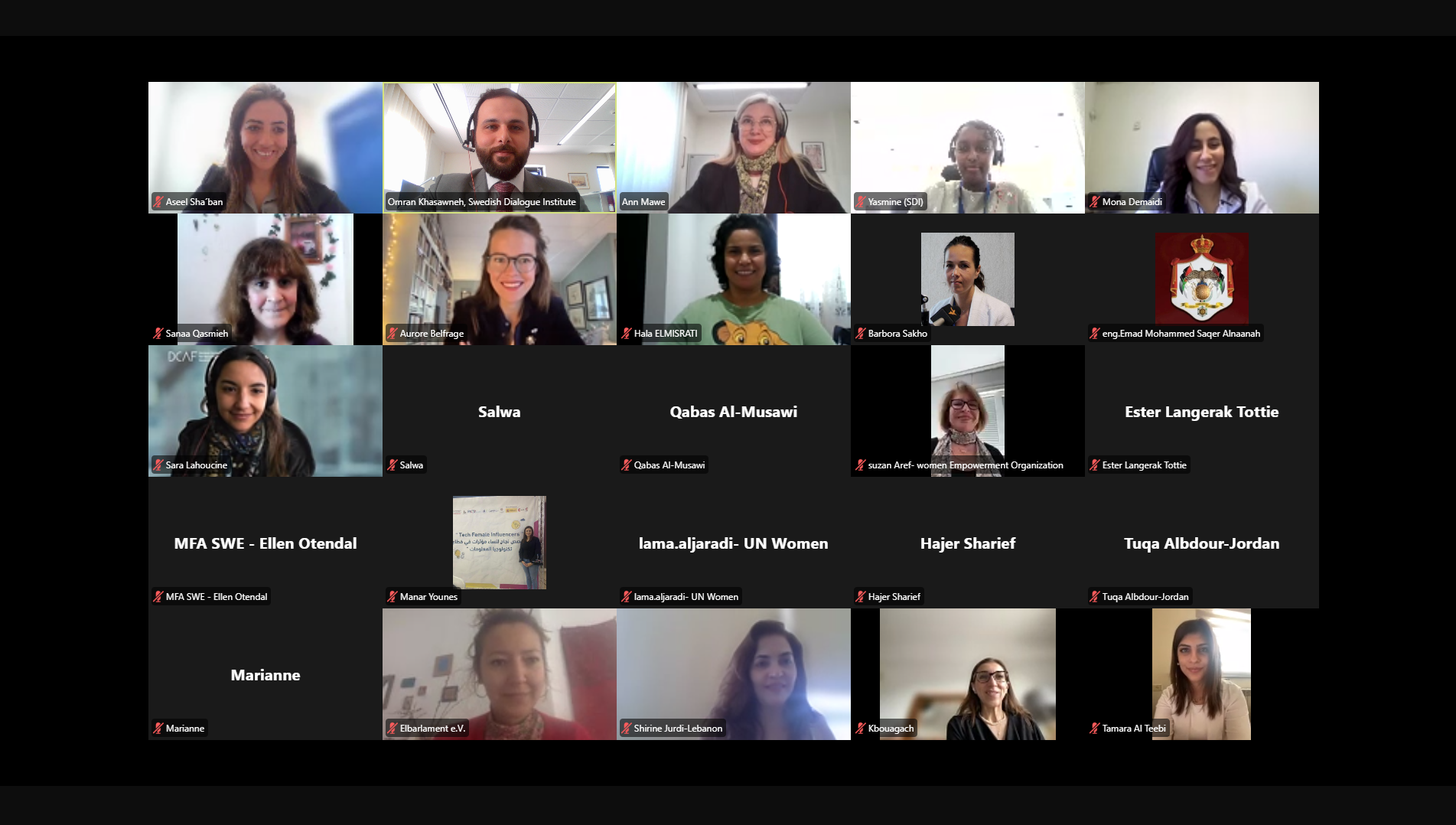 Picture of online meeting