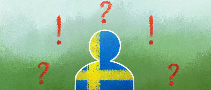 Drawing of question marks and exclamation points