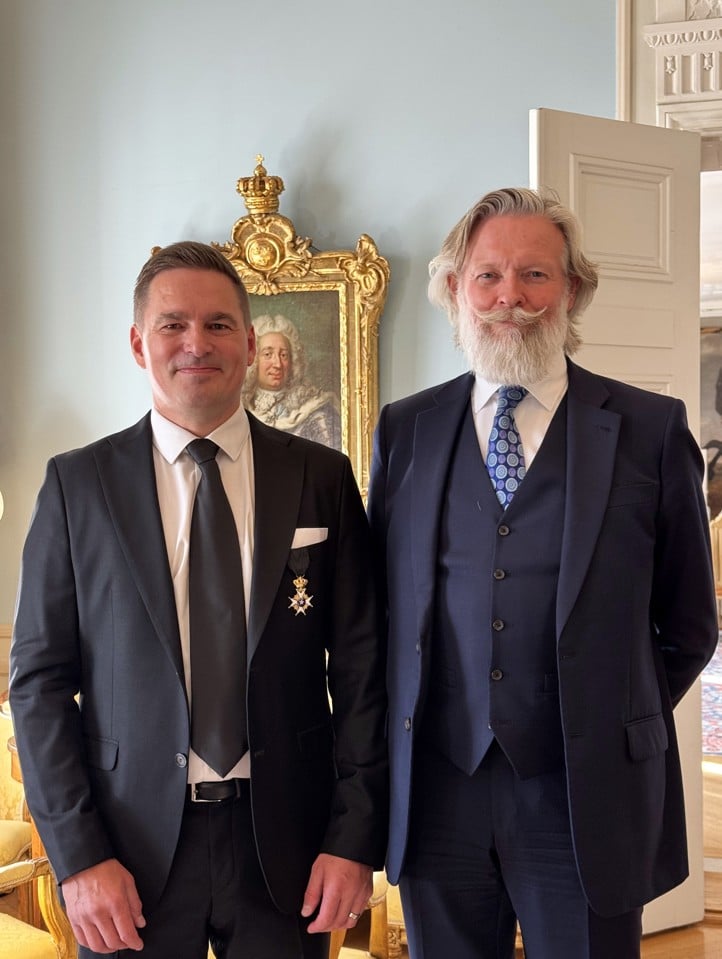 Ambassadör Peter Ericson och Juha Juntunen