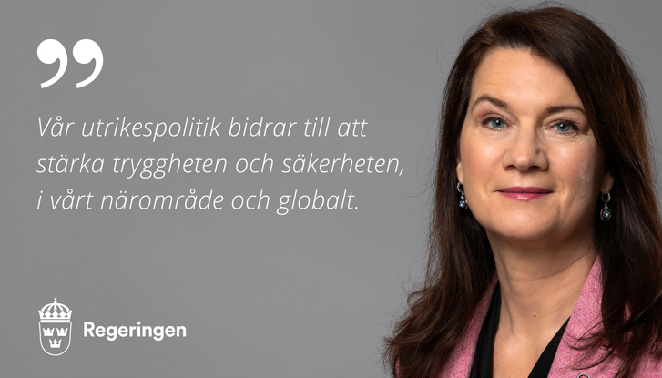Utrikesminister Ann Linde