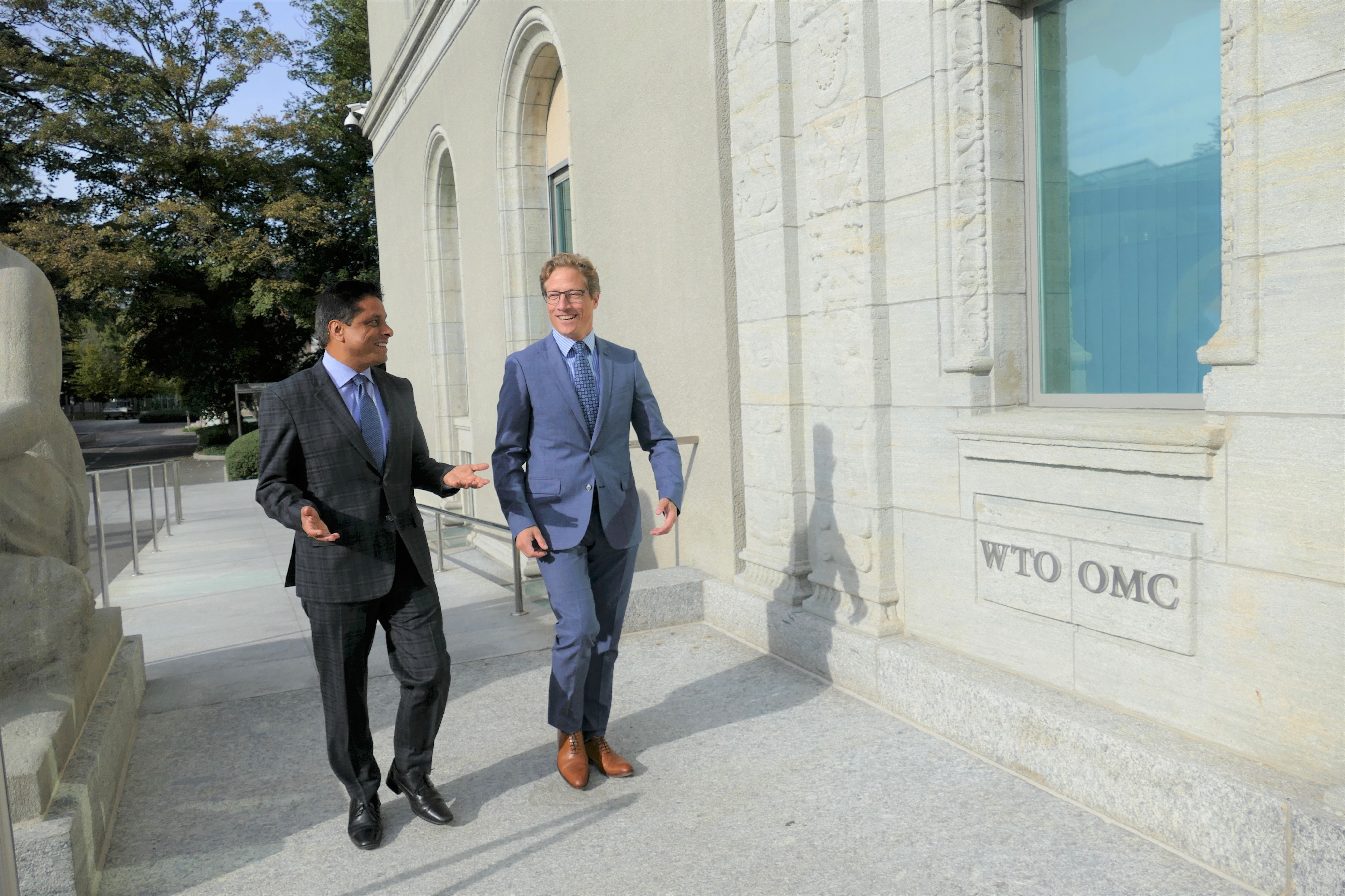 EIF and Sweden have a longstanding partnership. EIF Executive Director Ratnakar and WTO Ambassador Mikael Anzén. Photo credits: K.Aulin/Permanent Mission of Sweden