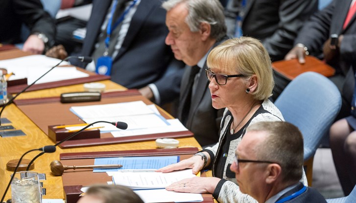 Minister for Foreign Affairs Margot Wallström
