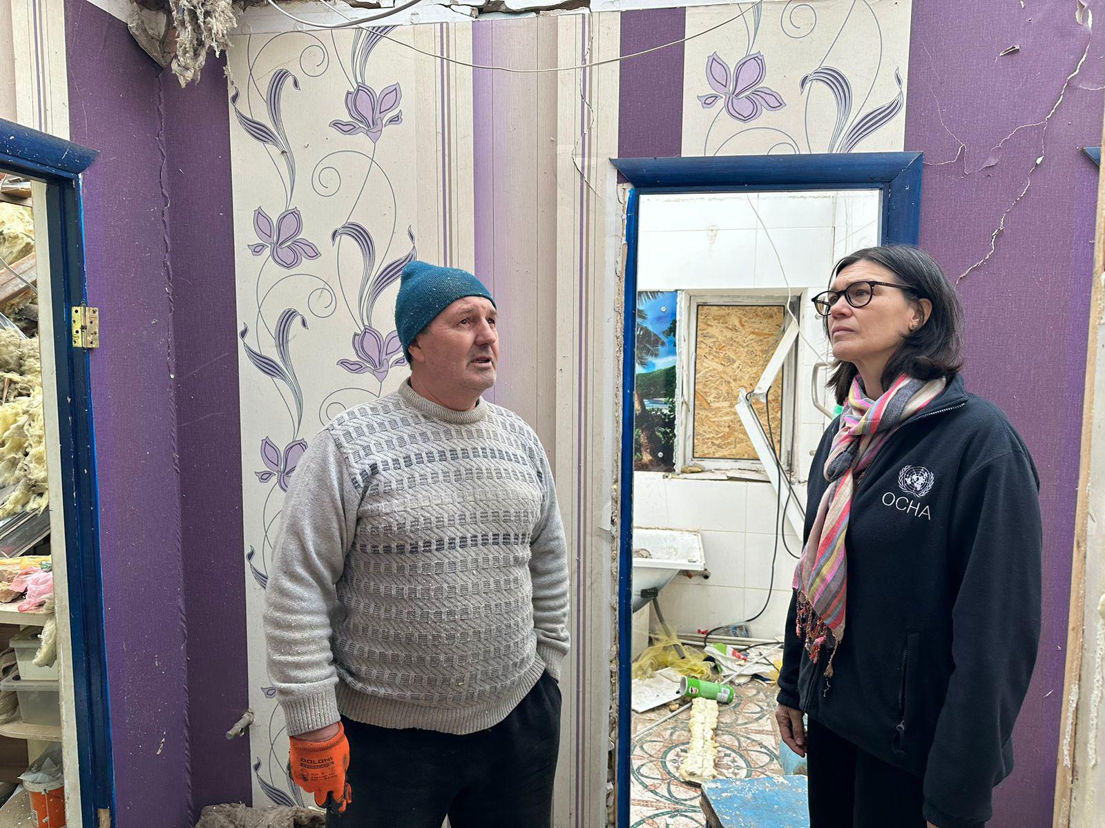 Sarah Hilding der Weduwen, Chef för FN:s humanitära samordningskontor OCHA i Ukraina