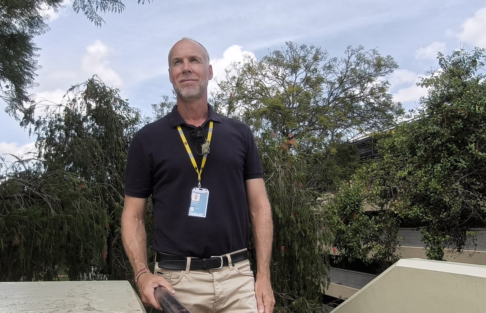 Niklas Skogsjö, projektingenjör inom energi och hållbarhet vid FN:s kontor i Nairobi (UNON)