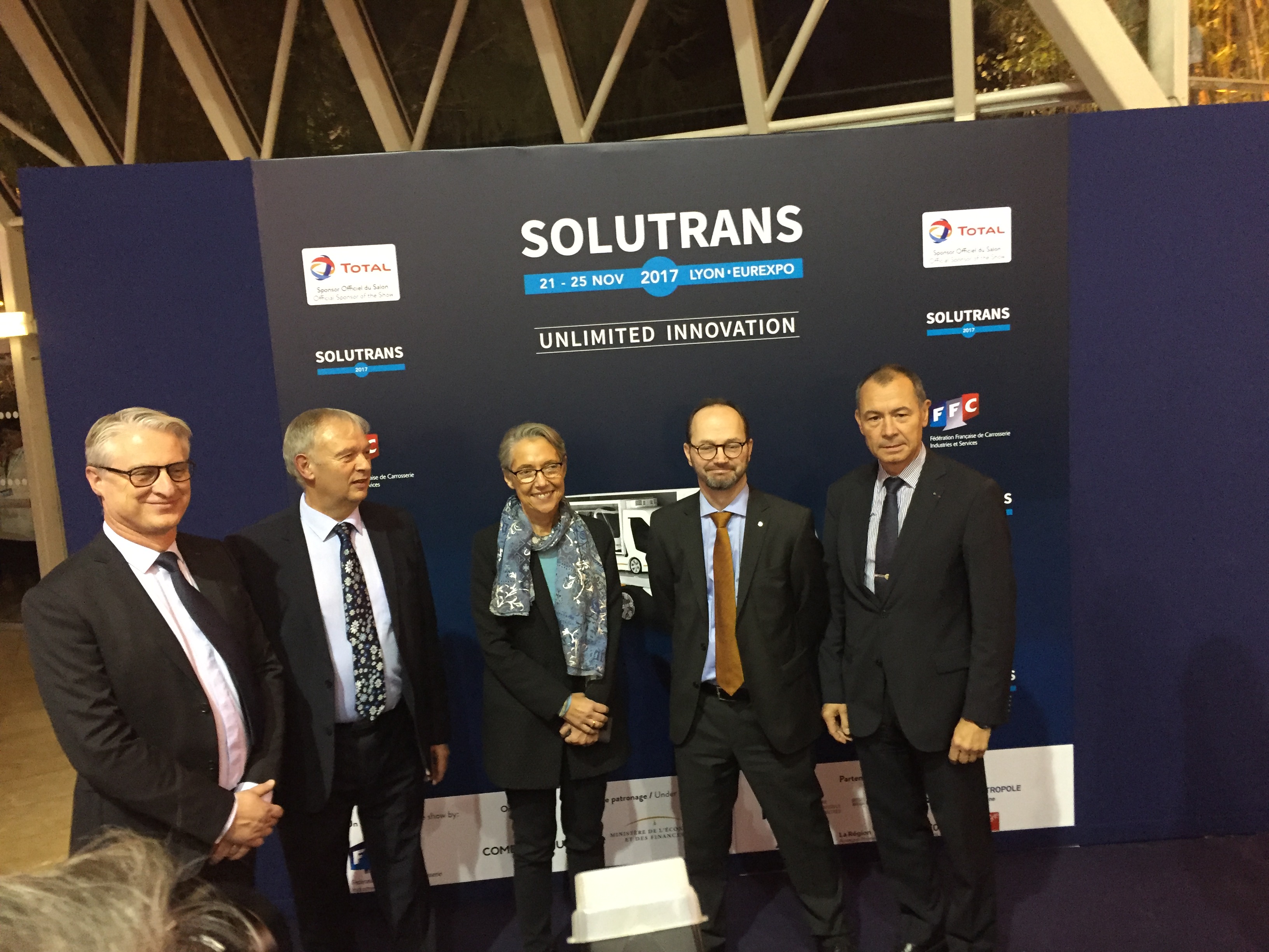 Elisabeth Borne et Tomas Eneroth lors du salon Solutrans en novembre 2017