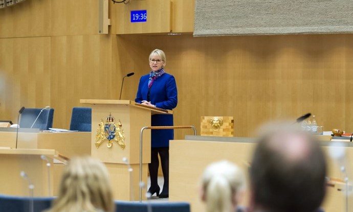 Utrikesdeklarationen 2018. Photo : Foto: Anders Löwdin/Riksdagsförvaltningen