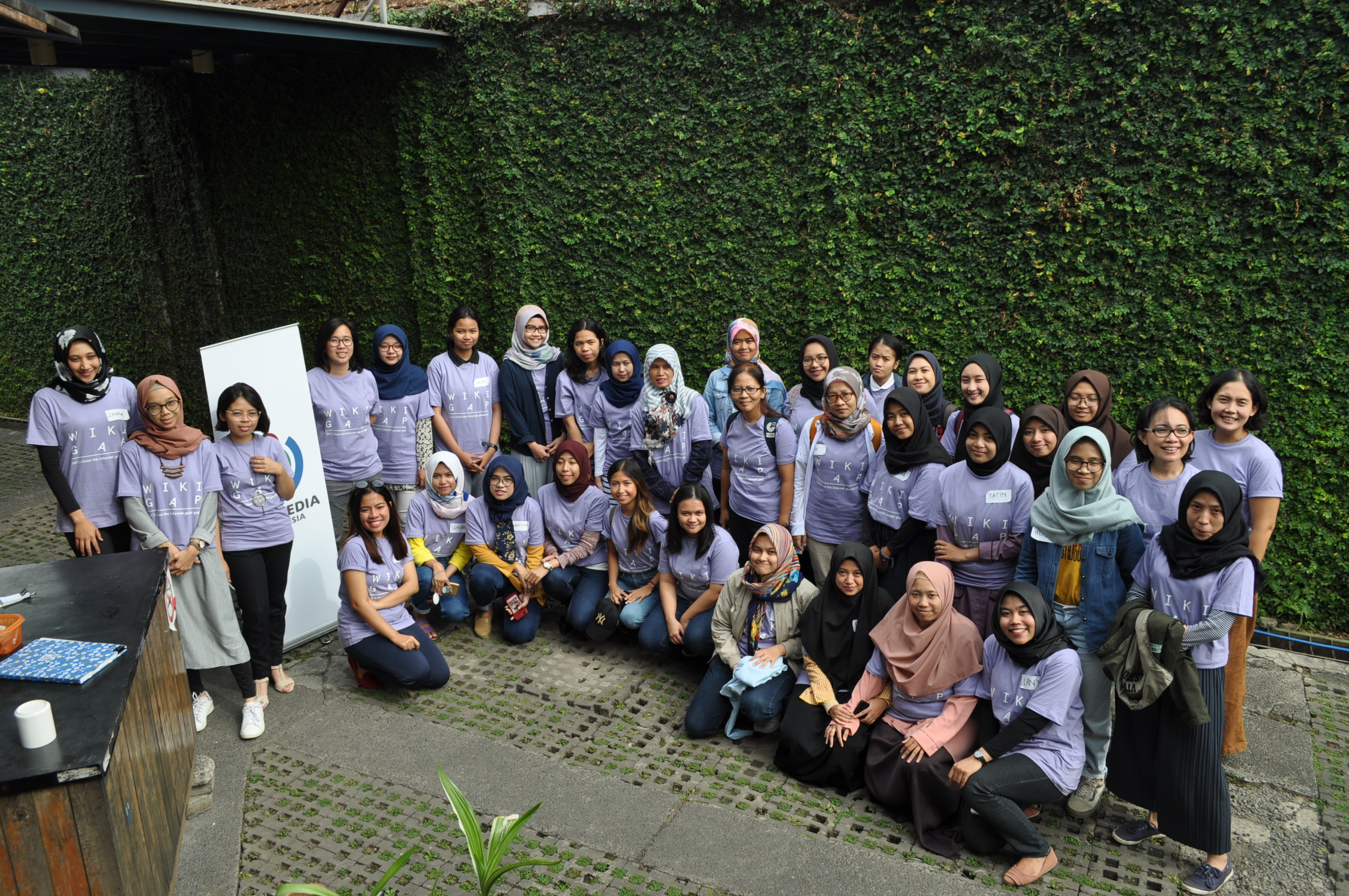 Participants for WikiGap Bandung