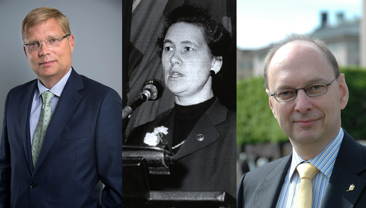 Tidigare svenska ambassadörer i Israel: Magnus Hellgren, Inga Thorsson och Robert Rydberg