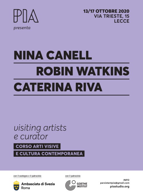 Nina Canell alla Lecce Art Week