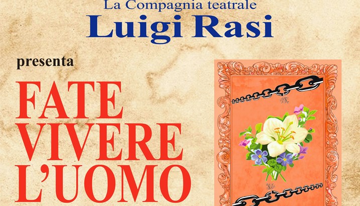 Fate Vivere l'Uomo al Teatro Walter Chiari di Cervia