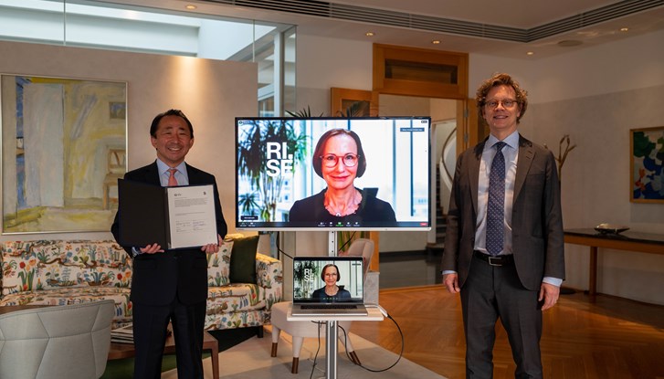 The Research Institutes of Sweden and the Japan Innovation Network has now signed an agreement on Innovation Collaboration