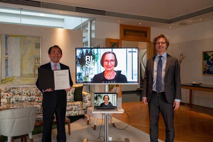 The Research Institutes of Sweden and the Japan Innovation Network has now signed an agreement on Innovation Collaboration
