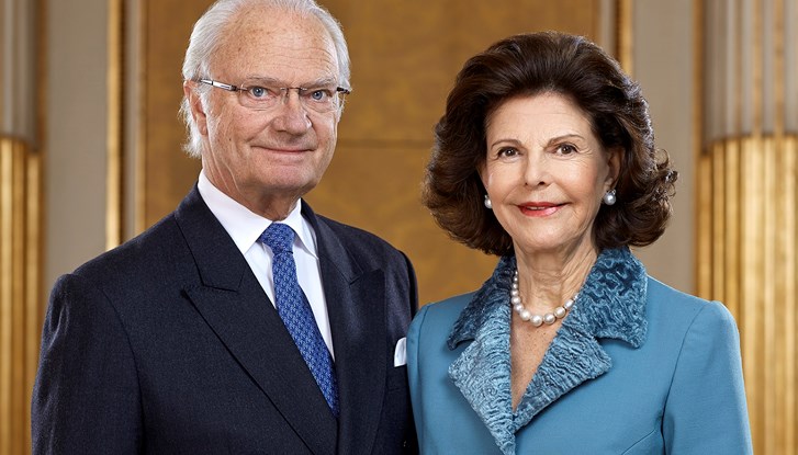 H.M. Konung Carl XVI Gustaf; H.M. Drottning Silvia.