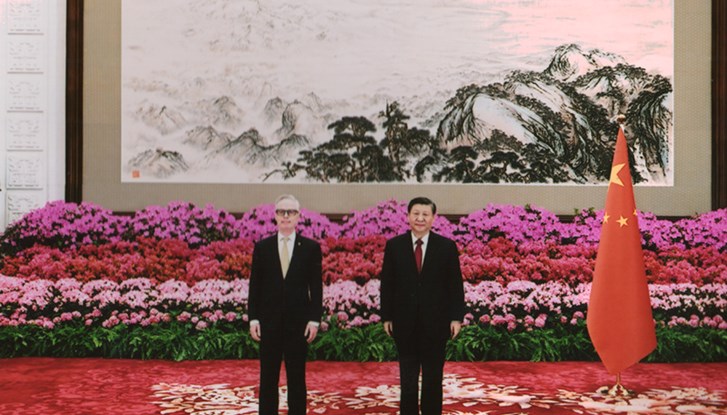 Ambassador Augustsson and Xi Jinping