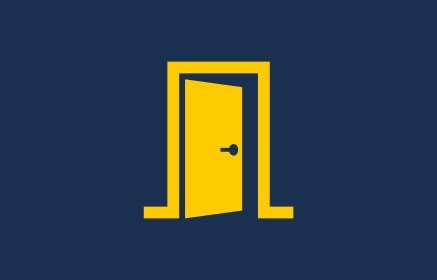 Piktogram som visar en dörr