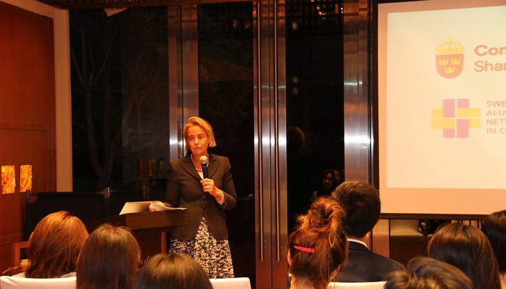 Consul General Marie-Claire Swärd Capra delivered welcoming remarks.