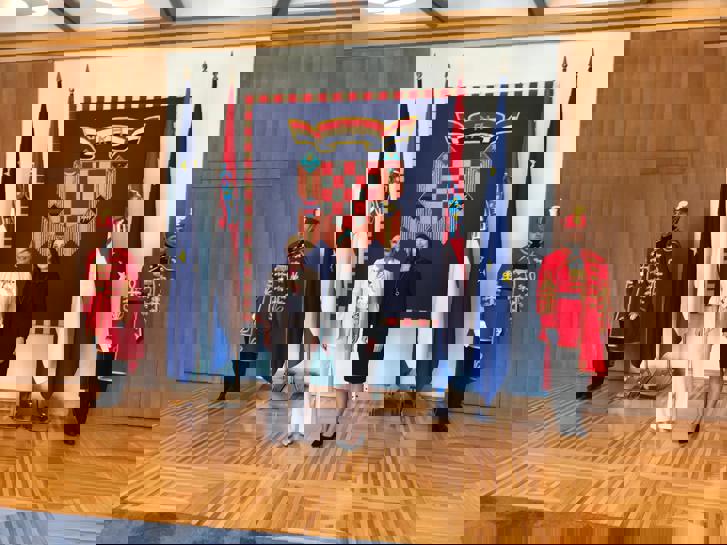 Ambassador Madunic and President Grabar-Kitarović