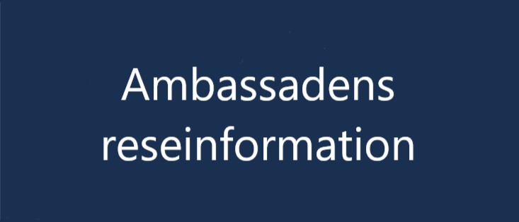 Ambassadens reseinformation