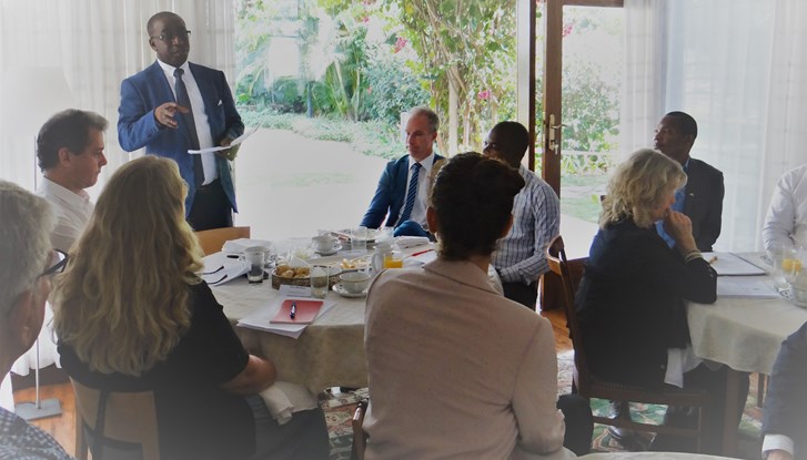 Business breakfast at the Swedish Residence in Maputo