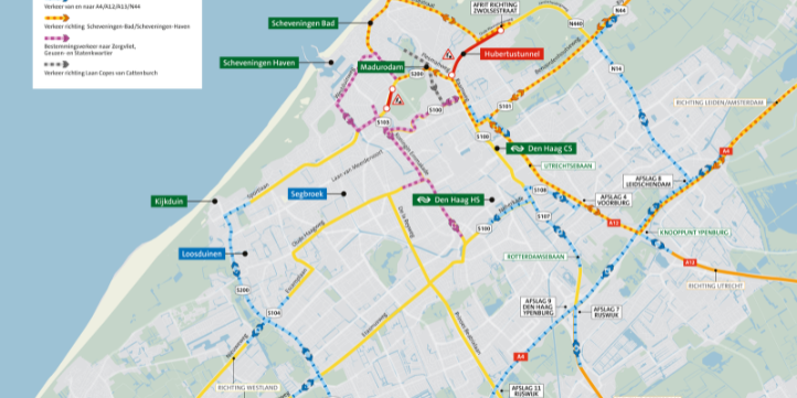 map hubertus road closures