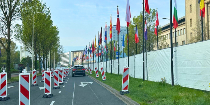 Illustration road alterations NATO-top