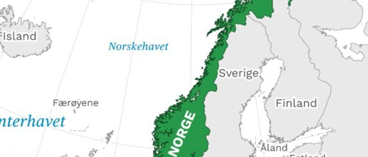 Norge på karta
