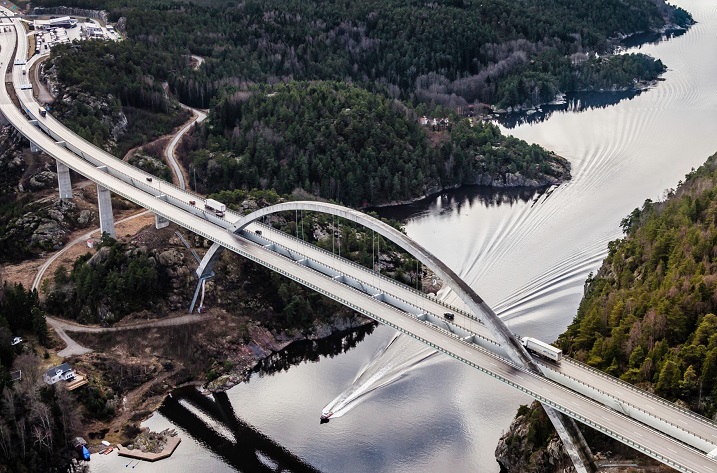 Svinesundsbron mellan Sverige och Norge
